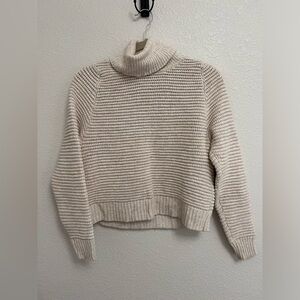 Madewell turtleneck sweater with side buttons